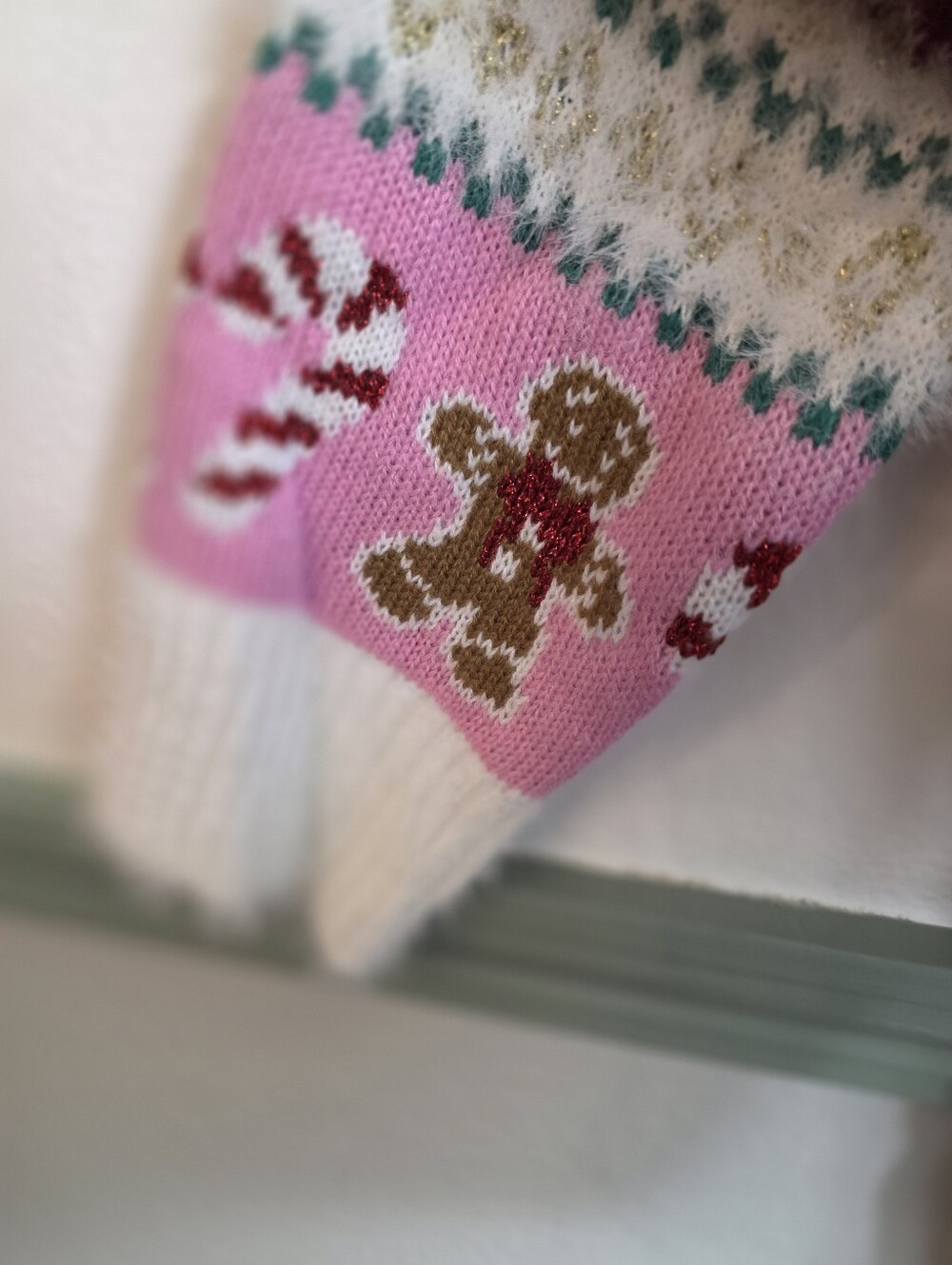 33 Degrees Women’s XL Christmas Cardigan Snowman Gingerbread Fuzzy Sweater - Picture 7 of 16